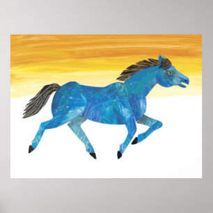 Eric Carle -  Blue Horse Childrens Poster