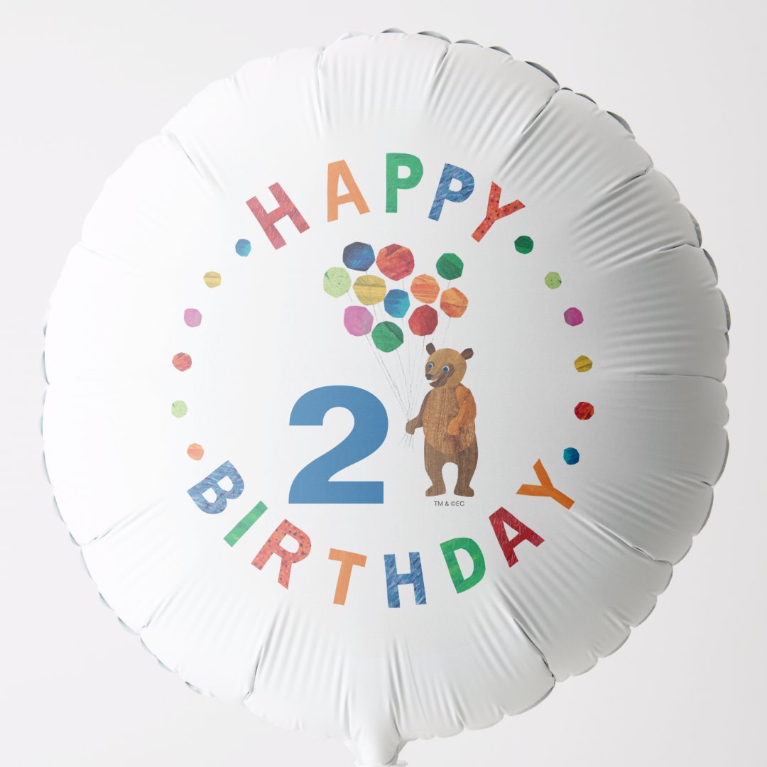 Eric Carle | Brown Bear - Beary Happy Birthday Balloon | Zazzle