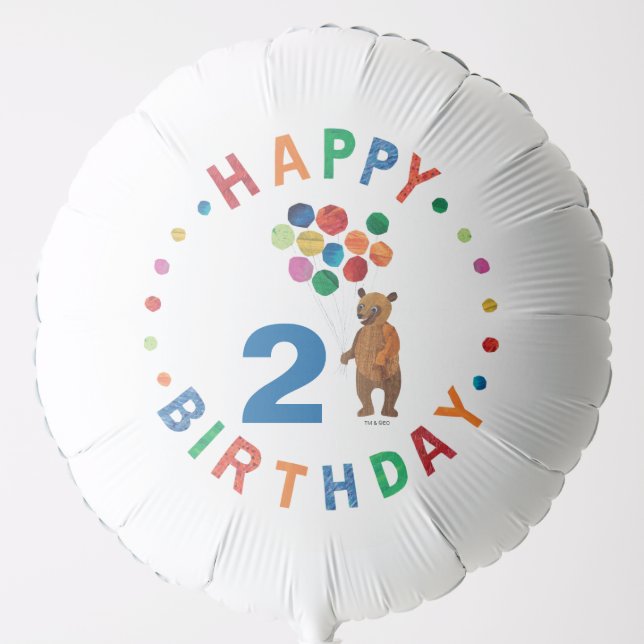 Eric Carle | Brown Bear - Beary Happy Birthday Balloon (Front)