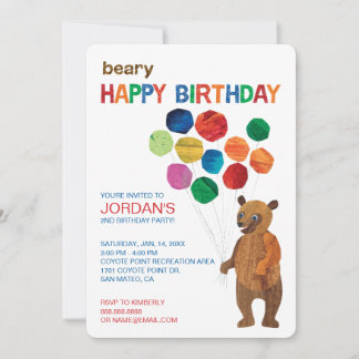 Eric Carle | Brown Bear - Beary Happy Birthday Invitation