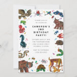 Eric Carle | Brown Bear - Forest Friends Birthday Invitation<br><div class="desc">Celebrate your child's Birthday with these festive Eric Carle Birthday invitations featuring all the forest animals. Personalize by adding all your party details!</div>