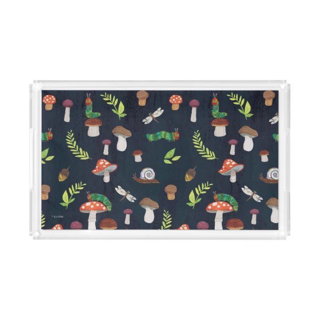 Eric Carle | Bugs and Mushrooms Pattern Acrylic Tray (Front)
