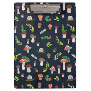 Eric Carle Bugs and Mushrooms Pattern Clipboard
