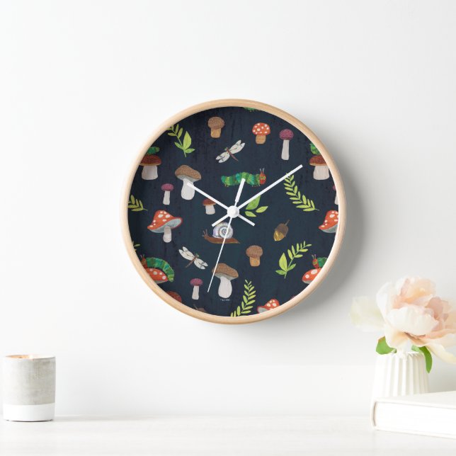 Eric Carle | Bugs and Mushrooms Pattern Clock (Home)