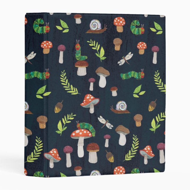 Eric Carle | Bugs and Mushrooms Pattern Mini Binder (Front/Spine)