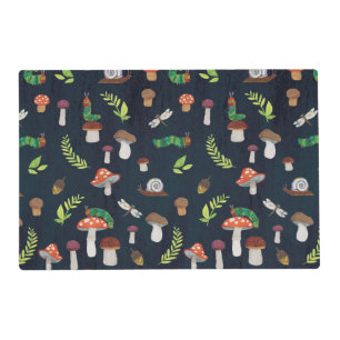 Eric Carle Bugs and Mushrooms Pattern Placemat