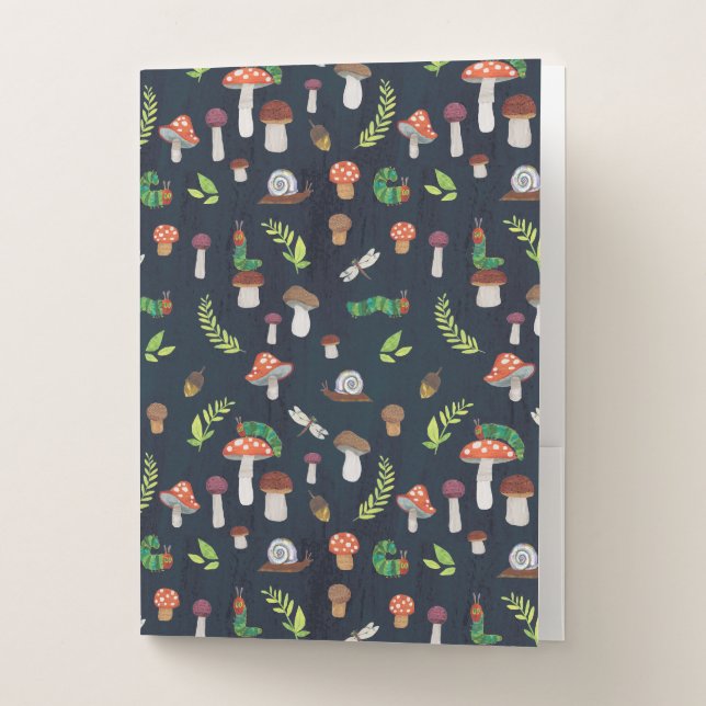 Eric Carle | Bugs and Mushrooms Pattern Pocket Folder (Front)