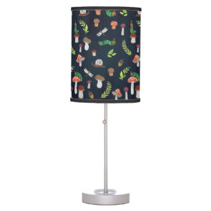 Eric Carle Bugs and Mushrooms Pattern Table Lamp