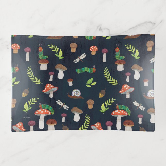 Eric Carle | Bugs and Mushrooms Pattern Trinket Tray (Front)