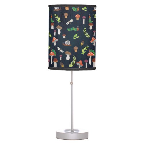 Eric Carle  Bugs  Mushrooms Pattern Table Lamp