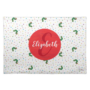 Eric Carle Caterpillar and Dots Pattern Cloth Placemat