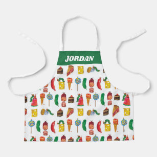 Eric Carle   Caterpillar and Food Pattern Apron