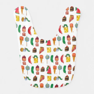 Eric Carle Caterpillar and Food Pattern Bib
