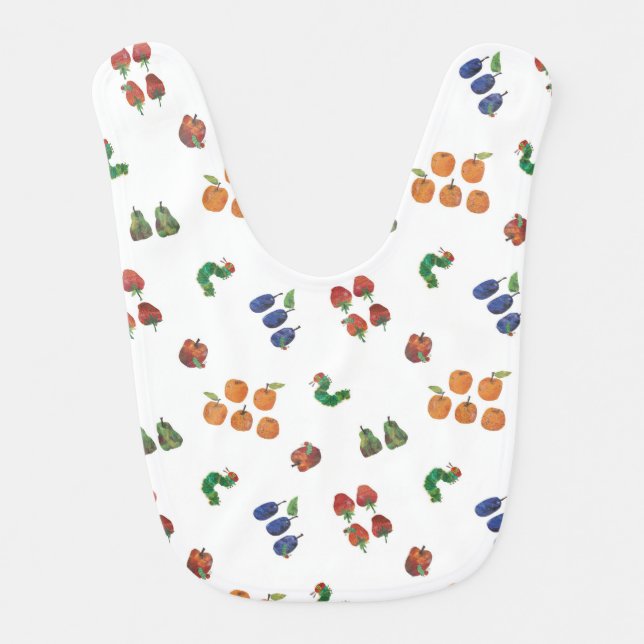 Eric Carle | Caterpillar and Fruit Pattern Bib (Front)