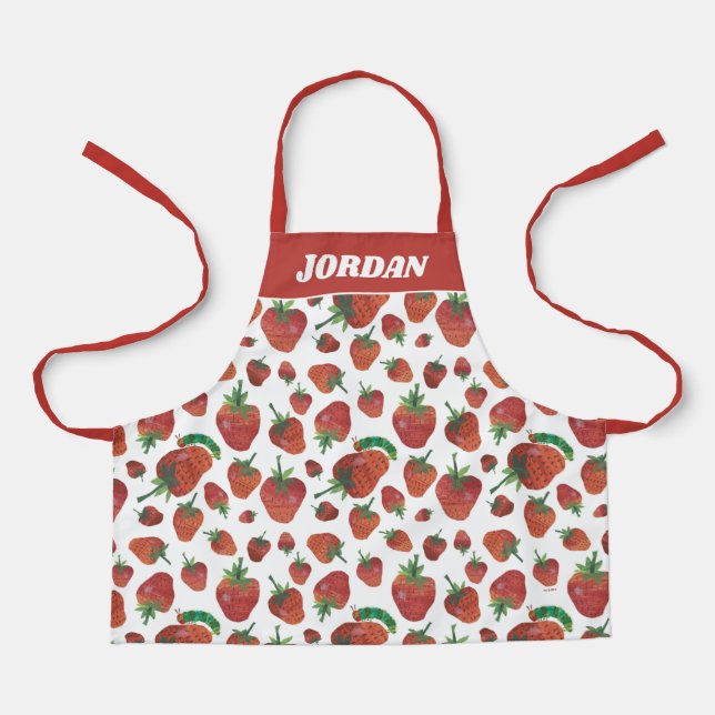 Eric Carle | Caterpillar and Strawberry Pattern Apron (Front)