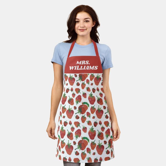 Eric Carle | Caterpillar and Strawberry Pattern Apron (Worn)