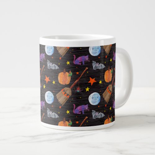 Eric Carle  Caterpillar Black Halloween Pattern Giant Coffee Mug