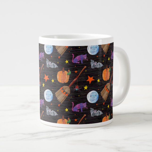 Eric Carle | Caterpillar Black Halloween Pattern Giant Coffee Mug (Front Right)