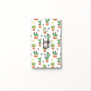 Eric Carle Caterpillar, Cactus, and Butterfly Pa Light Switch Cover
