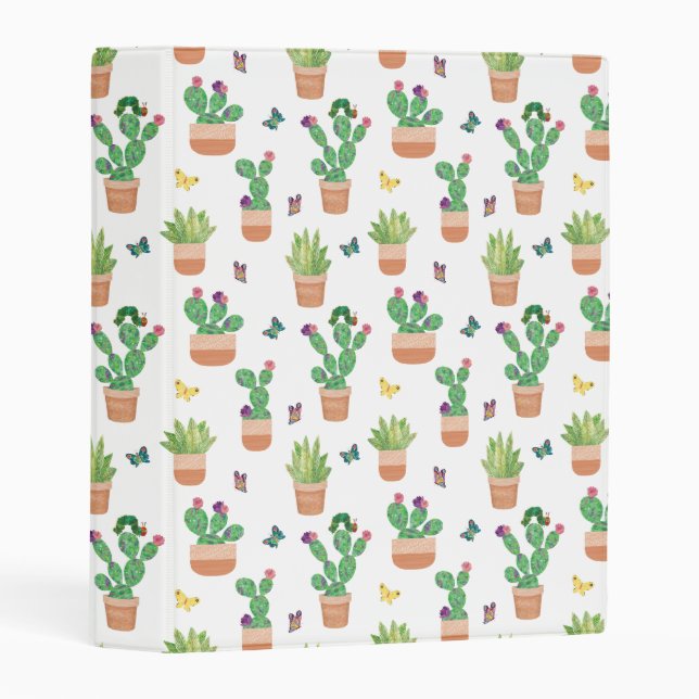 Eric Carle | Caterpillar, Cactus, and Butterfly Pa Mini Binder (Front/Spine)