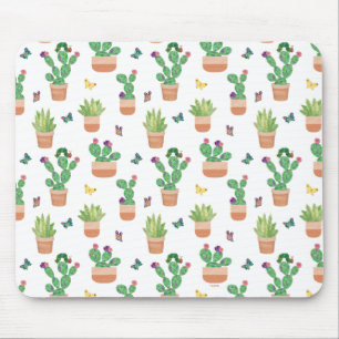 Eric Carle Caterpillar, Cactus, and Butterfly Pa Mouse Pad