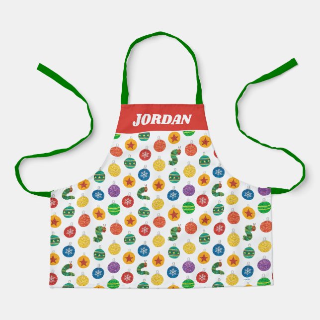 Eric Carle | Caterpillar Christmas | Personalize Apron (Front)