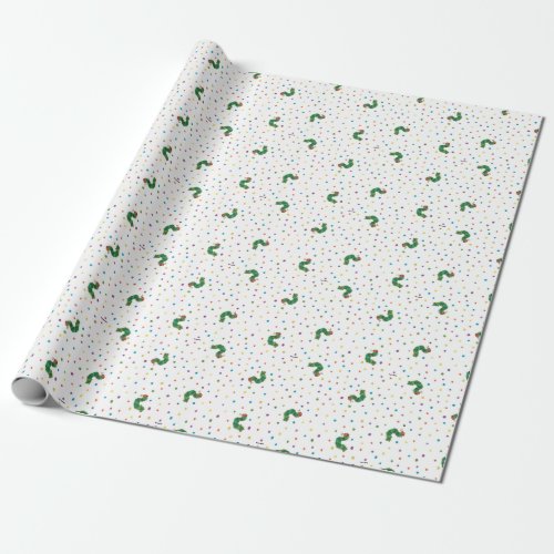 Eric Carle  Caterpillar  Dots Pattern Wrapping Paper