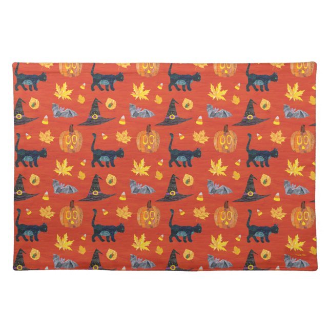 Eric Carle | Caterpillar Halloween Pattern Cloth Placemat (Front)