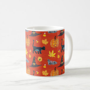 Eric Carle Caterpillar Halloween Pattern Coffee Mug