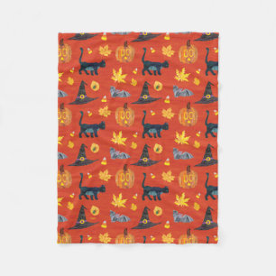 Eric Carle Caterpillar Halloween Pattern Fleece Blanket