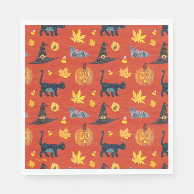 Eric Carle | Caterpillar Halloween Pattern Napkins (Front)