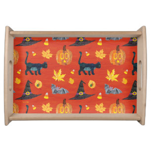 Eric Carle   Caterpillar Halloween Pattern Serving Tray