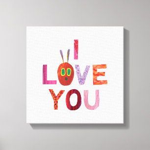 Eric Carle   Caterpillar I Love You Canvas Print