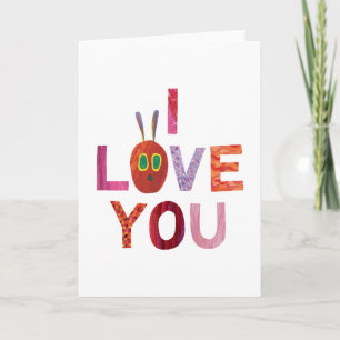 Eric Carle Caterpillar I Love You Card