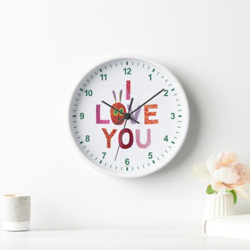 Eric Carle  Caterpillar I Love You Clock