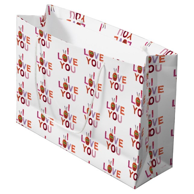 Eric Carle | Caterpillar I Love You Large Gift Bag (Front Angled)
