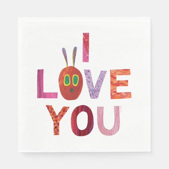 Eric Carle | Caterpillar I Love You Napkins (Front)