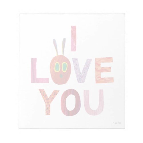 Eric Carle  Caterpillar I Love You Notepad