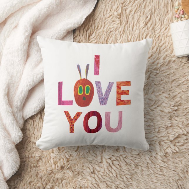 Eric Carle | Caterpillar I Love You Throw Pillow (Blanket)