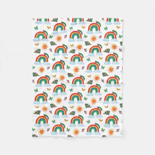 Eric Carle  Caterpillar Rainbow Butterfly Pattern Fleece Blanket