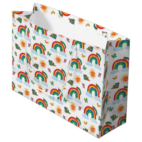 Eric Carle  Caterpillar Rainbow Butterfly Pattern Large Gift Bag