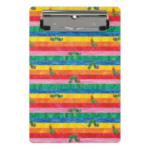 Eric Carle Caterpillar Rainbow Stripe Pattern Mini Clipboard