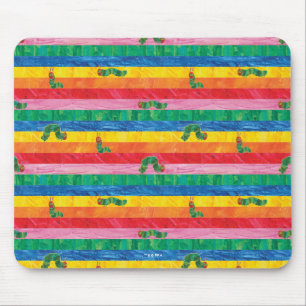 Eric Carle   Caterpillar Rainbow Stripe Pattern Mouse Pad