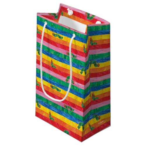 Eric Carle  Caterpillar Rainbow Stripe Pattern Small Gift Bag