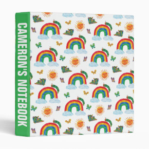 Eric Carle Caterpillar to Rainbow Butterfly 3 Ring Binder