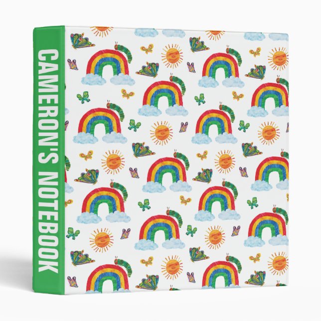 Eric Carle | Caterpillar to Rainbow Butterfly 3 Ring Binder (Front/Spine)