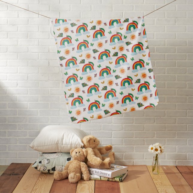 Eric Carle | Caterpillar to Rainbow Butterfly Baby Blanket (In Situ)