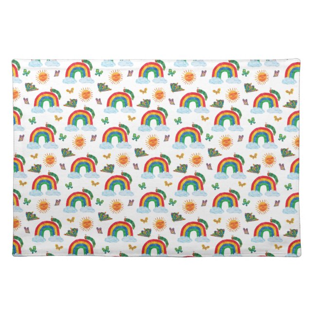 Eric Carle | Caterpillar to Rainbow Butterfly Cloth Placemat (Front)