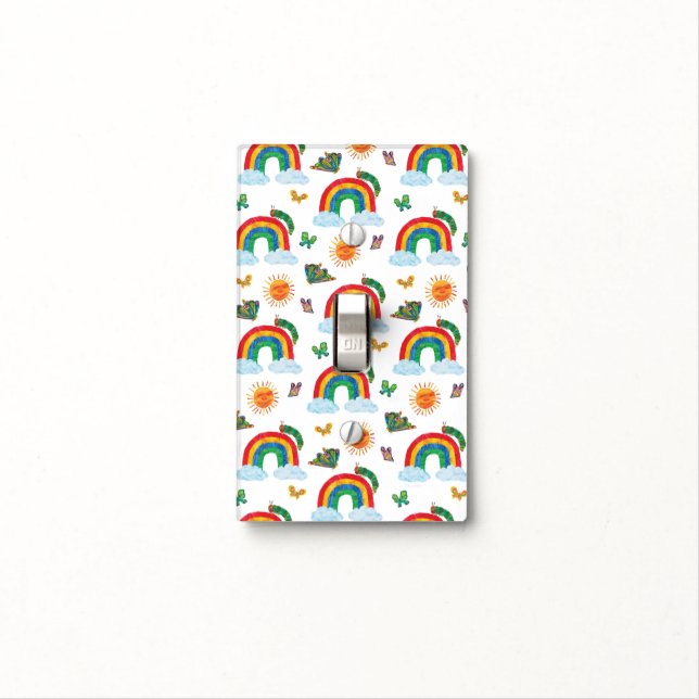 Eric Carle | Caterpillar to Rainbow Butterfly Light Switch Cover (In Situ)
