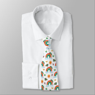 Eric Carle Caterpillar to Rainbow Butterfly Neck Tie
